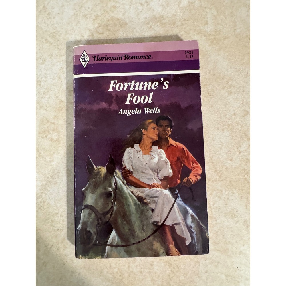 Fortune's Fool by Angela‎ Wells Harlequin Romance Paperback 1988 ISBN 0373029217